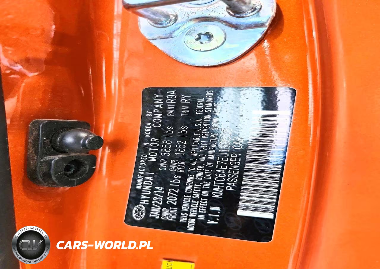 2014 Hyundai Veloster Turbo VIN:KMHTC6AE7EU198508 - 13