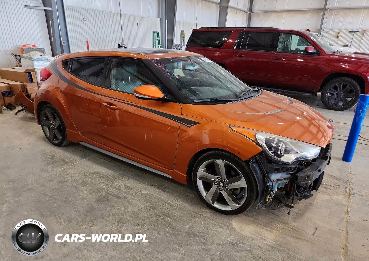 2014 Hyundai Veloster Turbo VIN:KMHTC6AE7EU198508 - 4