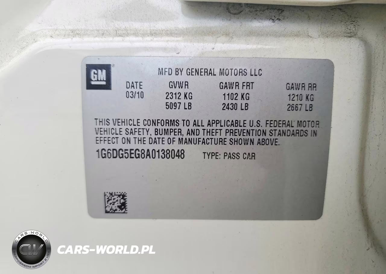 2010 Cadillac Cts Luxury Collection VIN:1G6DG5EG8A0138048 - 12