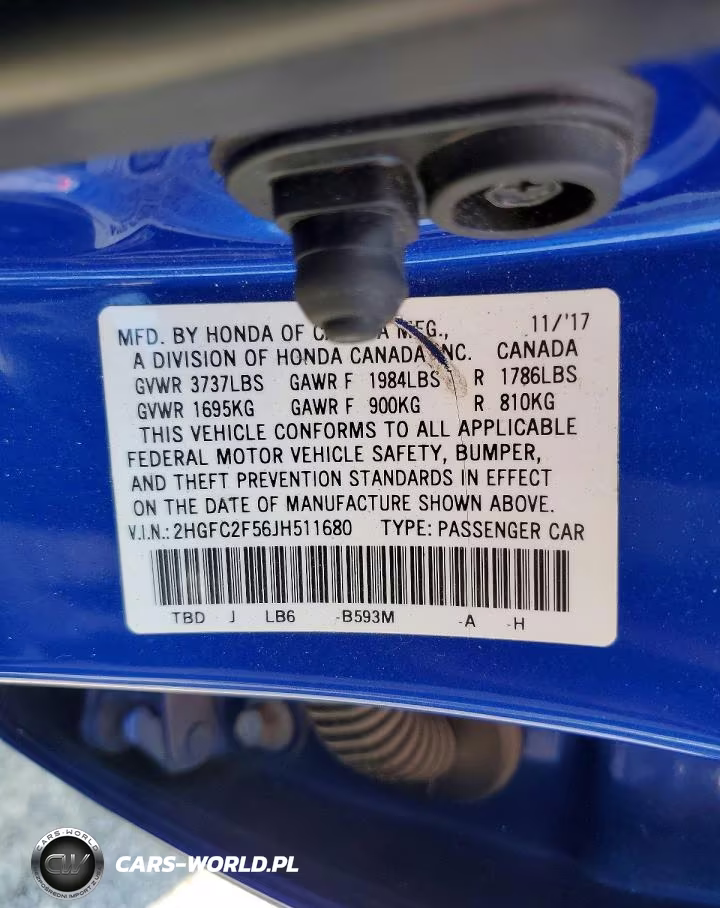 2018 Honda Civic Lx VIN:2HGFC2F56JH511680 - 12