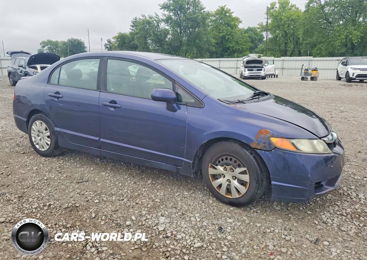 2009 Honda Civic Vp VIN:19XFA16339E027177 - 4