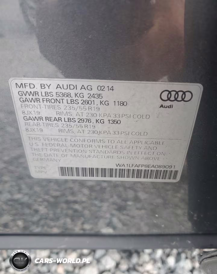 2014 Audi Q5 Premium Plus VIN:WA1LFAFP8EA089091 - 14
