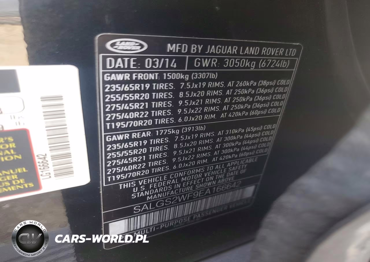 2014 Land Rover Range Rover Hse VIN:SALGS2WF9EA166642 - 13