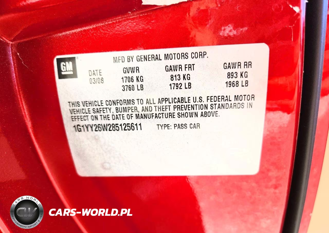 2008 Chevrolet Corvette VIN:1G1YY26W285125611 - 13