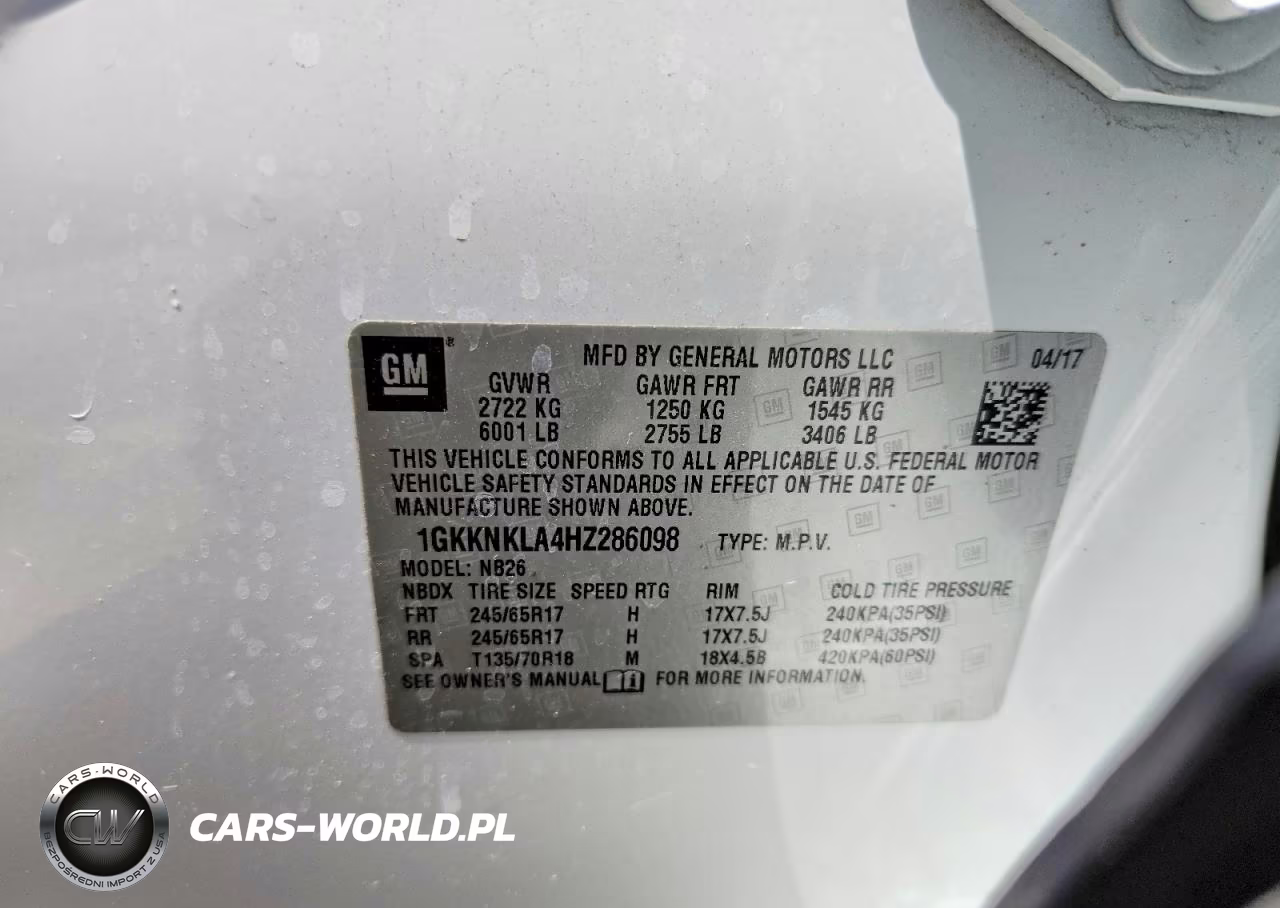 2017 GMC Acadia Sle VIN:1GKKNKLA4HZ286098 - 13