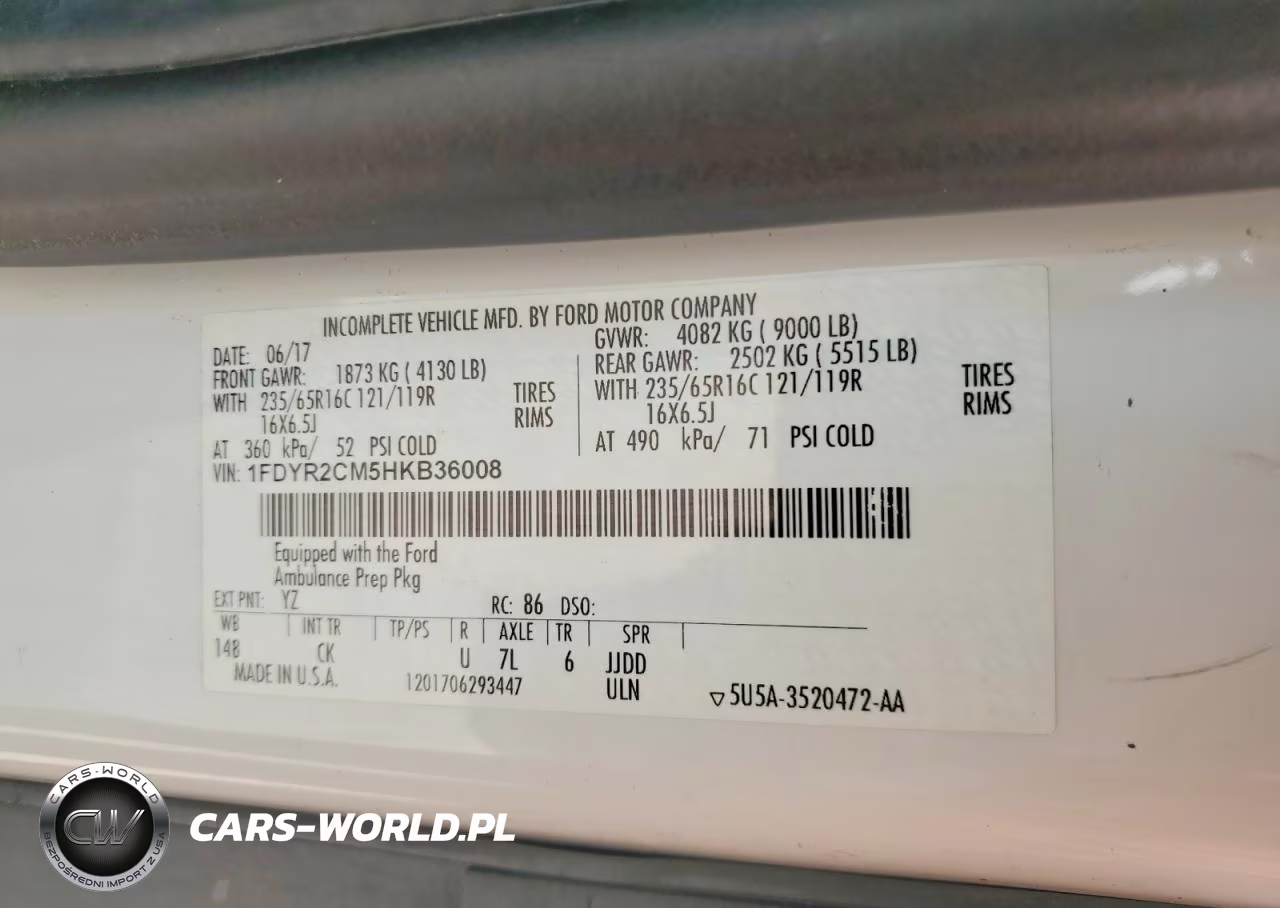 2017 Ford Transit T- - Box Truck VIN:1FDYR2CM5HKB36008 - 13
