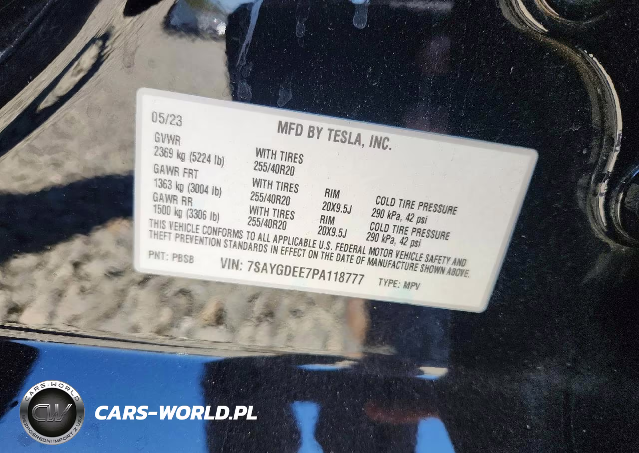 2023 Tesla Model Y VIN:7SAYGDEE7PA118777 - 12