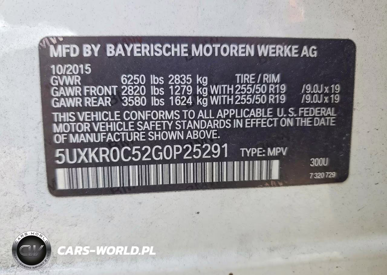 2016 BMW X5 xDrive35I VIN:5UXKR0C52G0P25291 - 12
