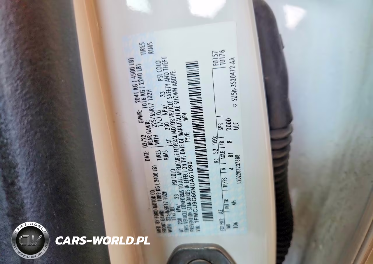 2022 Ford Escape Se VIN:1FMCU9G66NUA61090 - 12