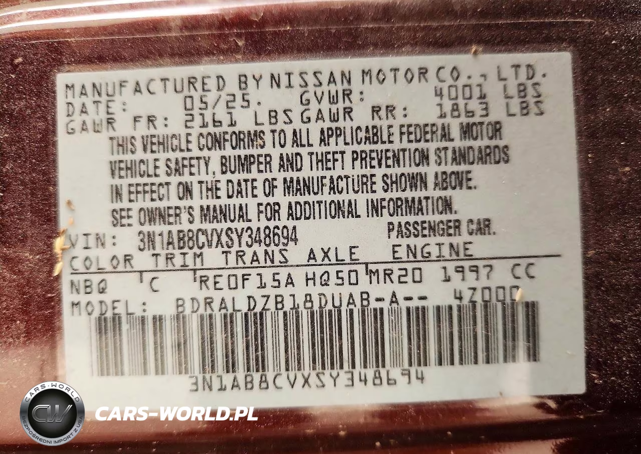 2025 Nissan Sentra Sv VIN:3N1AB8CVXSY348694 - 12