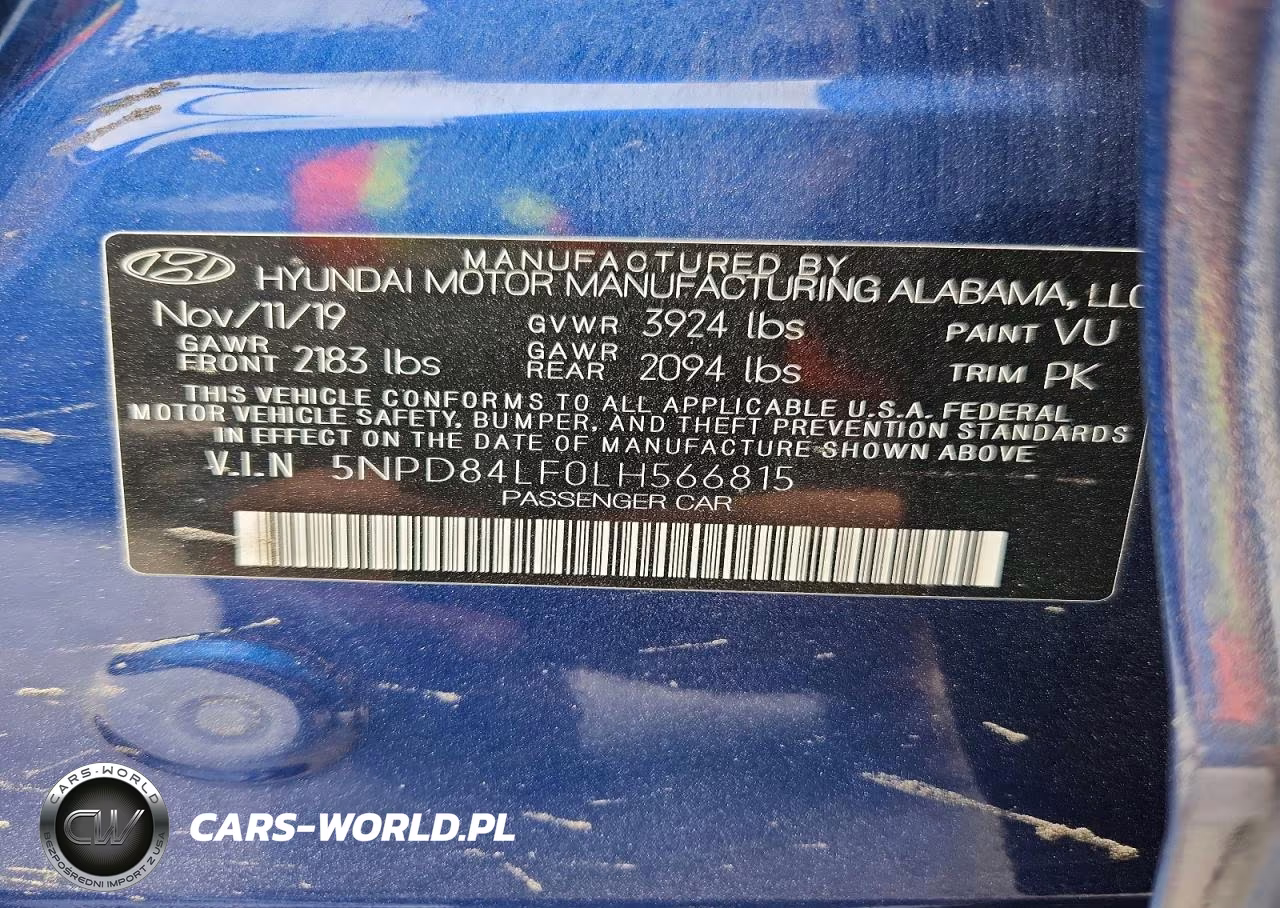 2020 Hyundai Elantra Sel VIN:5NPD84LF0LH566815 - 12