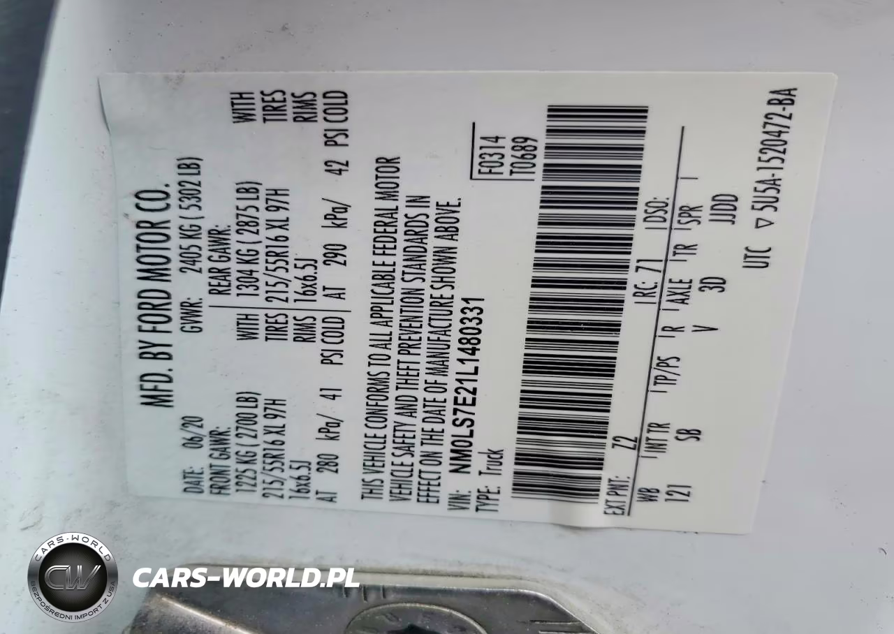 2020 Ford Transit Connect Xl VIN:NM0LS7E21L1480331 - 13