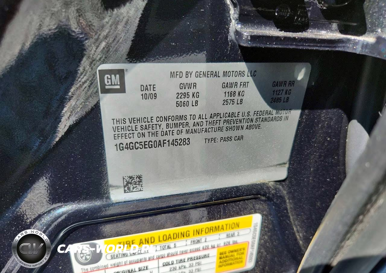 2010 Buick Lacrosse Cxl VIN:1G4GC5EG0AF145283 - 12