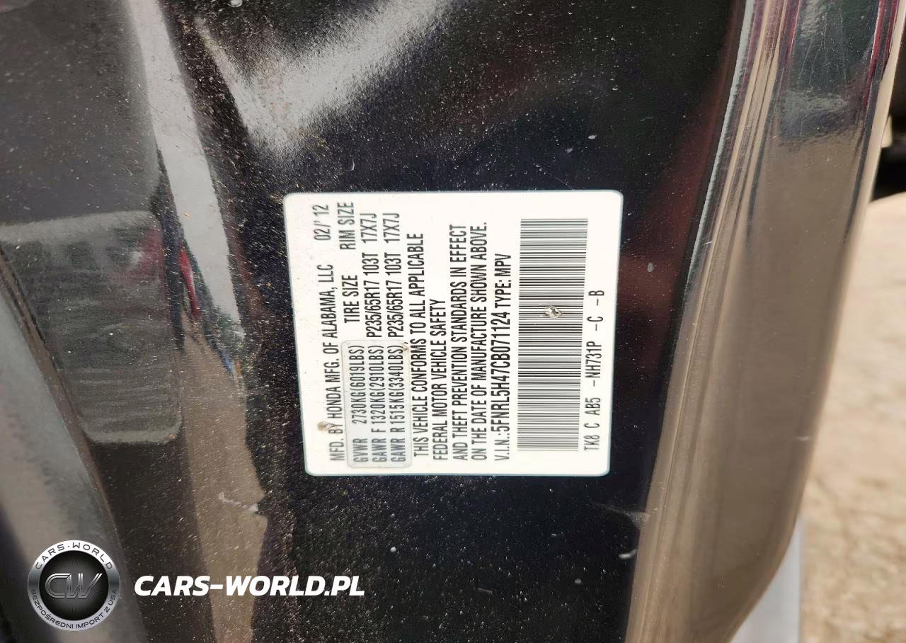 2012 Honda Odyssey Ex VIN:5FNRL5H47CB071124 - 14