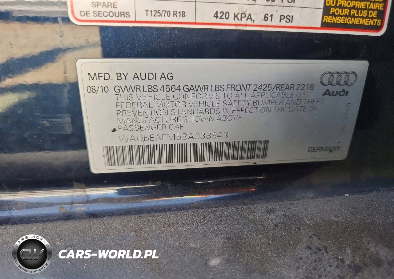 2011 Audi A3 Premium VIN:WAUBEAFM5BA038943 - 12