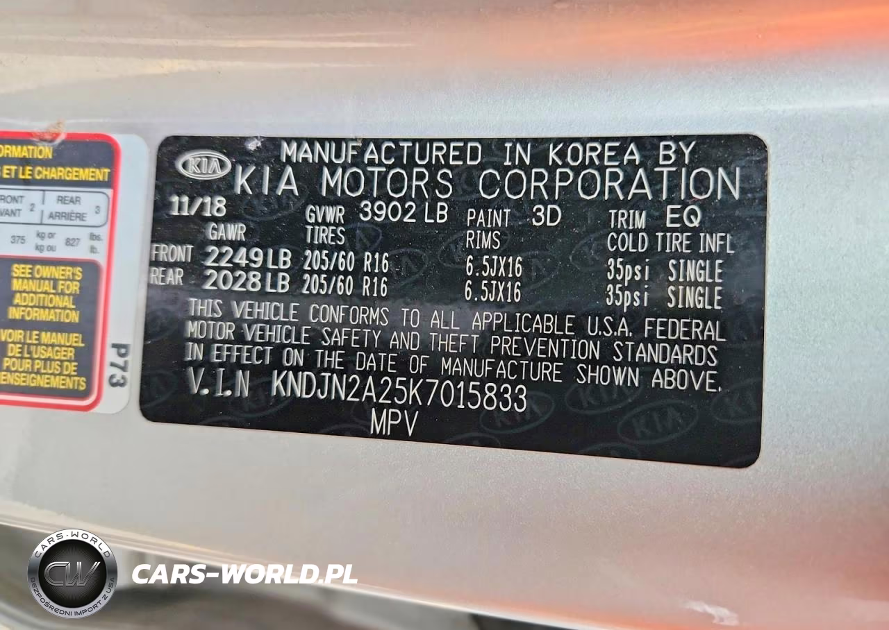 2019 Kia Soul Base VIN:KNDJN2A25K7015833 - 12