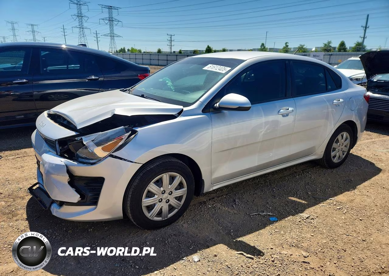 2022 Kia Rio S VIN:3KPA24AD4NE462437 - 1