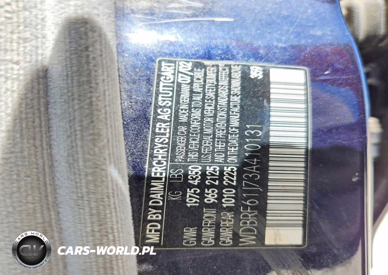2003 Mercedes-Benz C 240 VIN:WDBRF61J73A410131 - 12