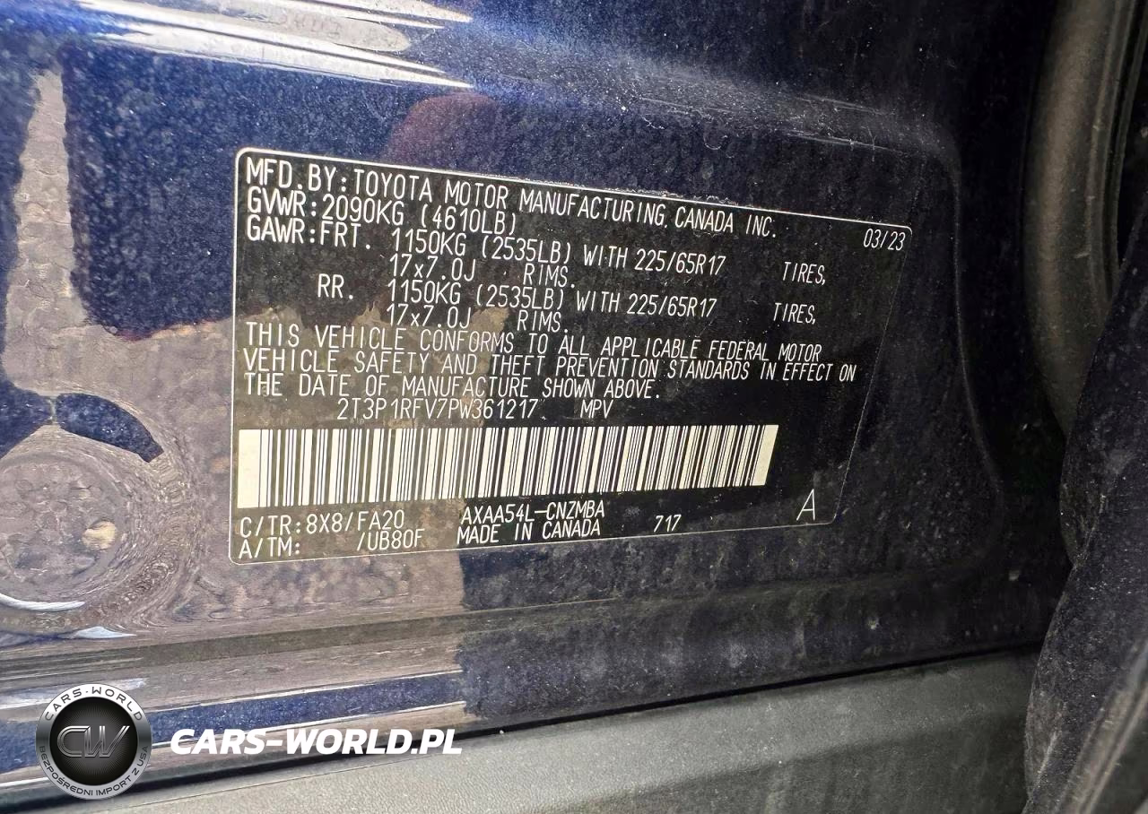2023 Toyt Rav4 Xle VIN:2T3P1RFV7PW361217 - 10