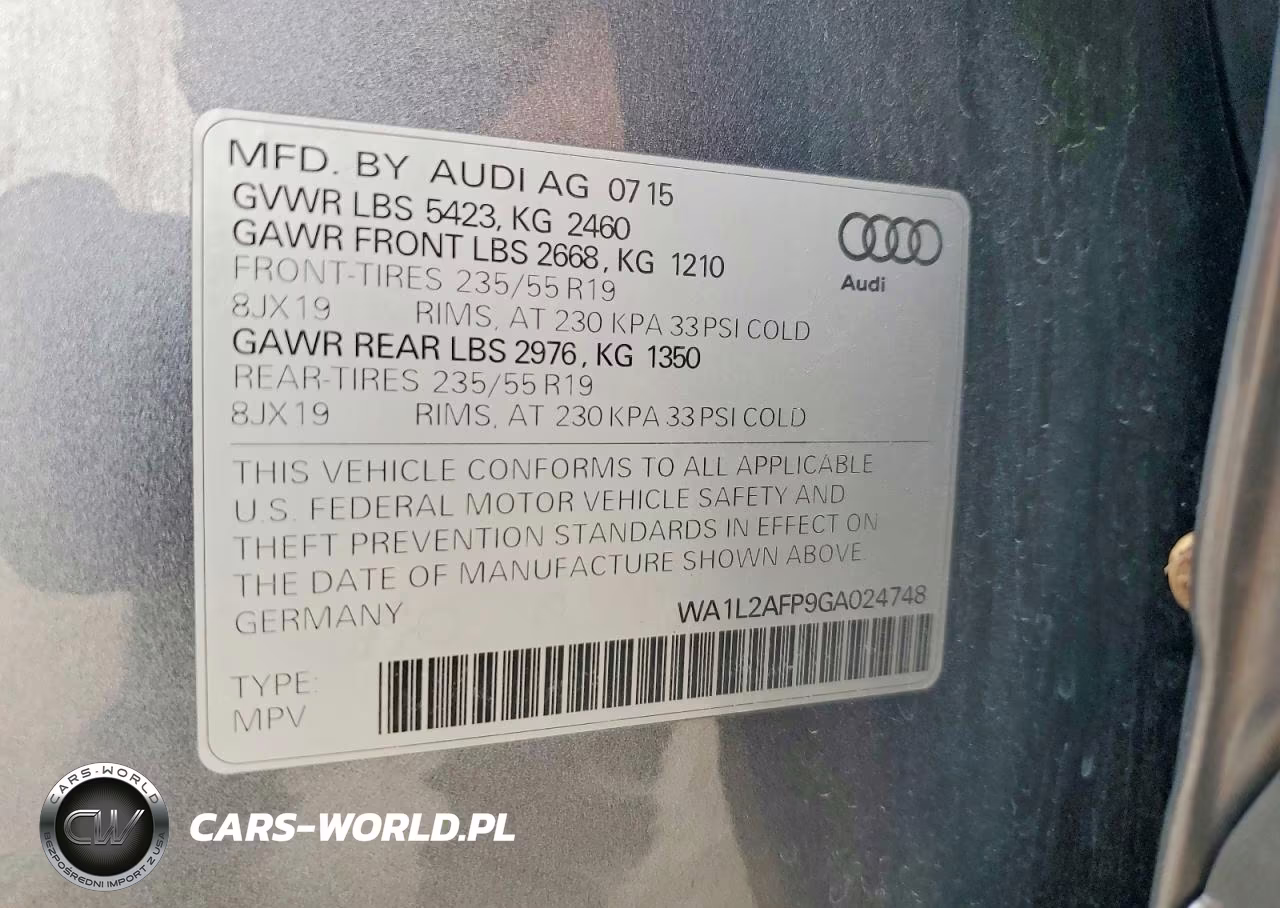2016 Audi Q5 Premium Plus VIN:WA1L2AFP9GA024748 - 13
