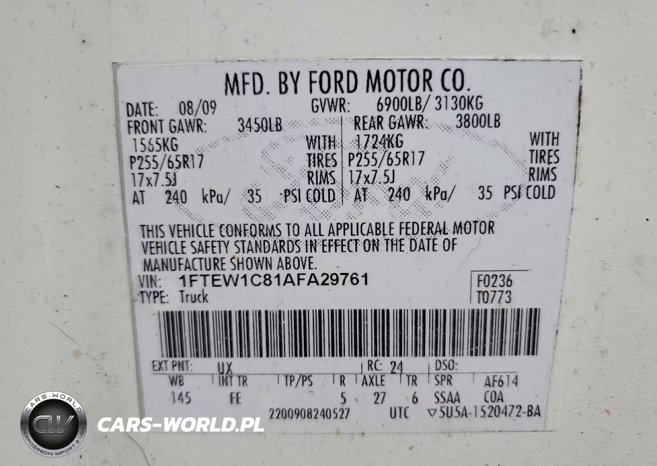 2010 Ford F-150 Fx4-Harley-Davidson-King Ranch-Lariat-Platinum-Xl-Xlt VIN:1FTFW1EVXAFB95056 - 12