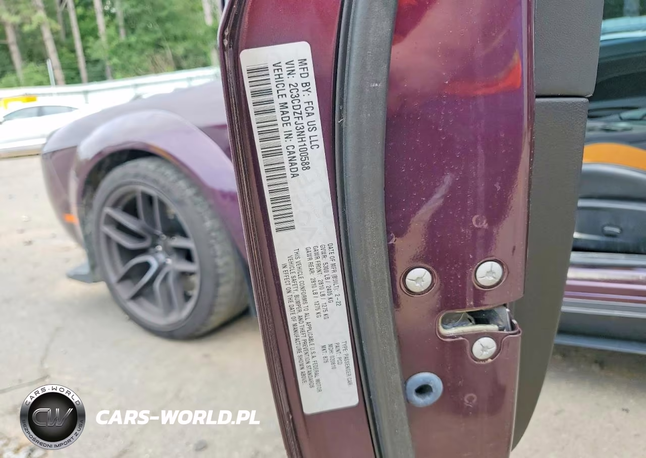 2022 Dodge Challenger R-T Scat Pack VIN:2C3CDZFJ3NH100588 - 12