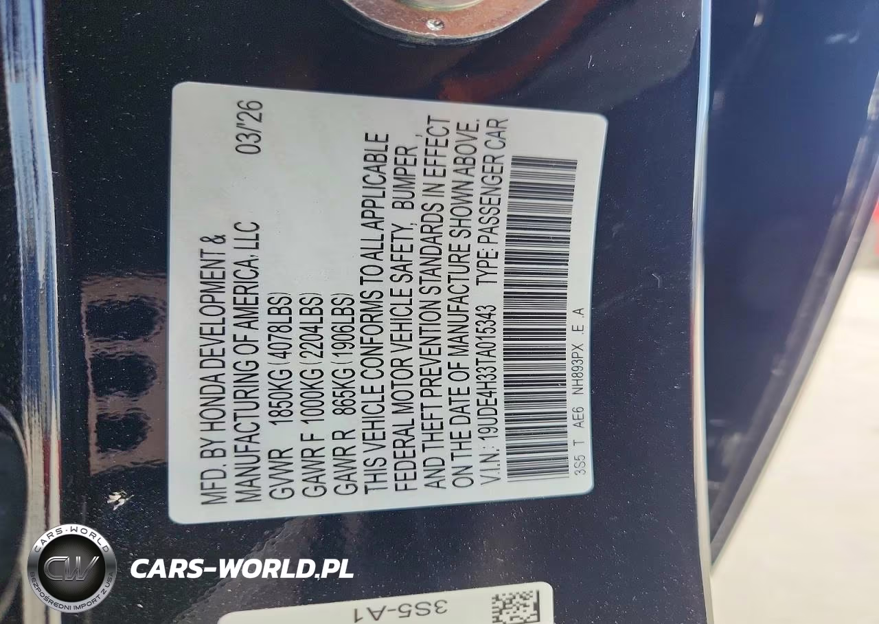2026 Acura Integra A-Spec VIN:19UDE4H33TA015343 - 12