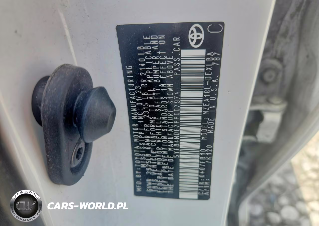 2023 Toyota Corolla Le VIN:5YFB4MDE7PP007974 - 12