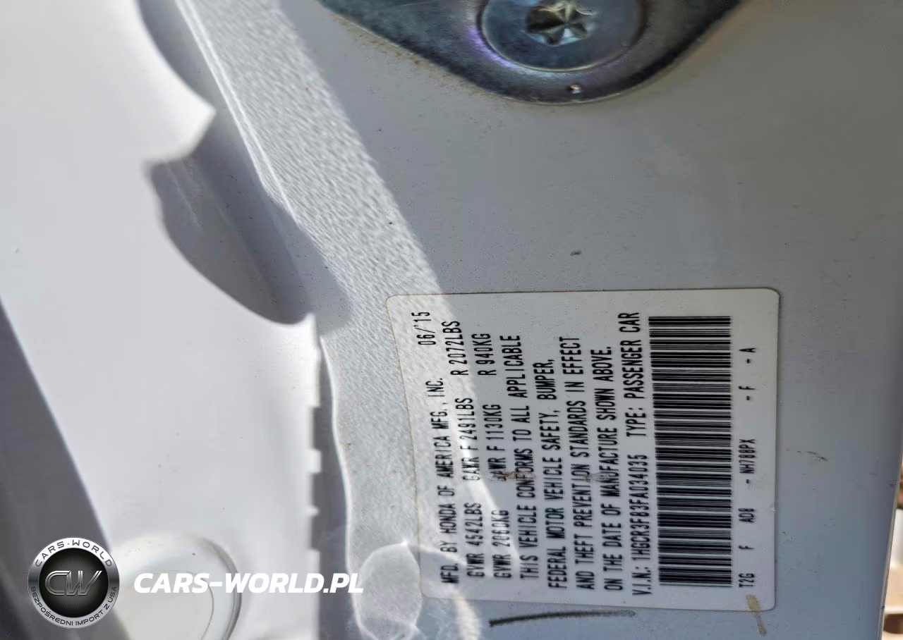 2015 Honda Accord Exl VIN:1HGCR3F83FA034035 - 12
