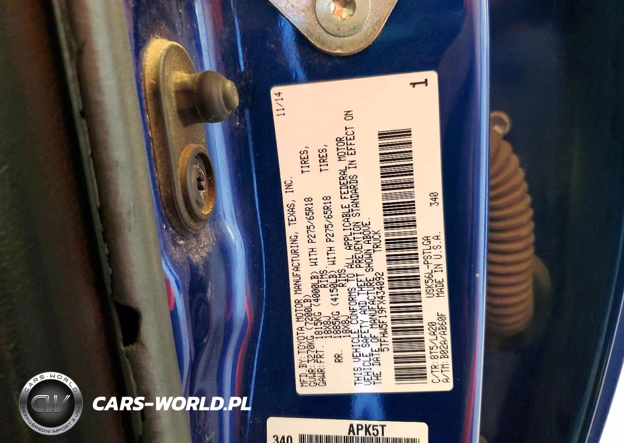 2015 Toyota Tundra Crewmax Limited VIN:5TFHW5F19FX434092 - 12