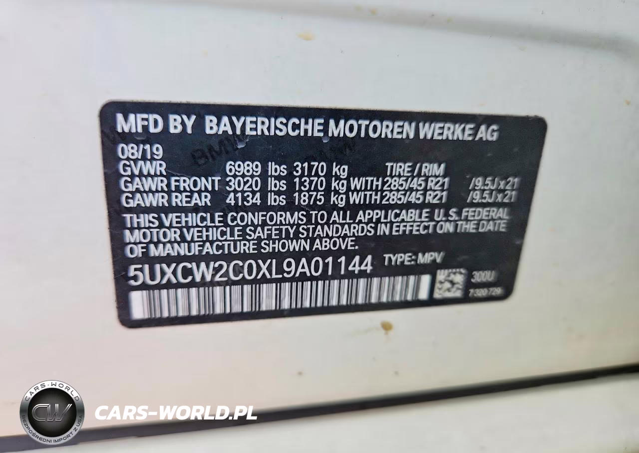 2020 BMW X7 xDrive40I VIN:5UXCW2C0XL9A01144 - 14