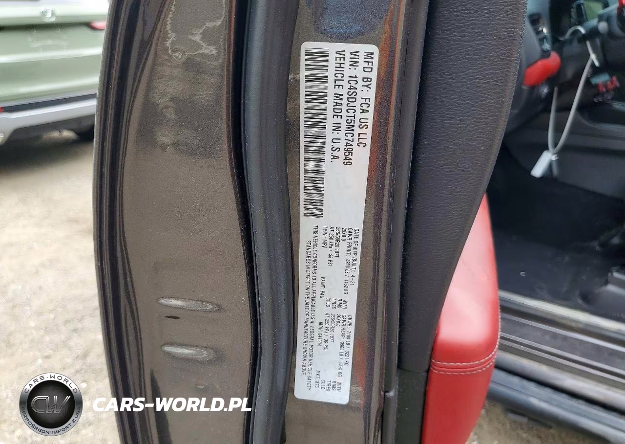 2021 Dodge Durango R-T VIN:1C4SDJCT5MC749549 - 13