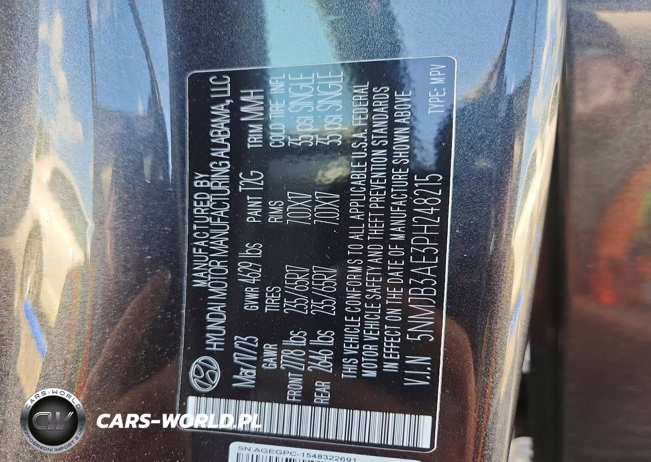 2023 Hyundai Tucson Sel VIN:5NMJB3AE3PH248215 - 12