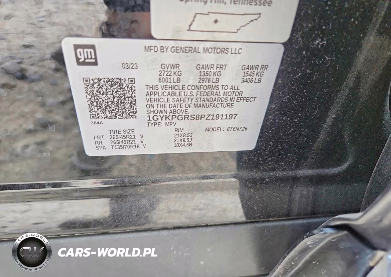 2023 Cadillac Xt6 Sport VIN:1GYKPGRS8PZ191197 - 13
