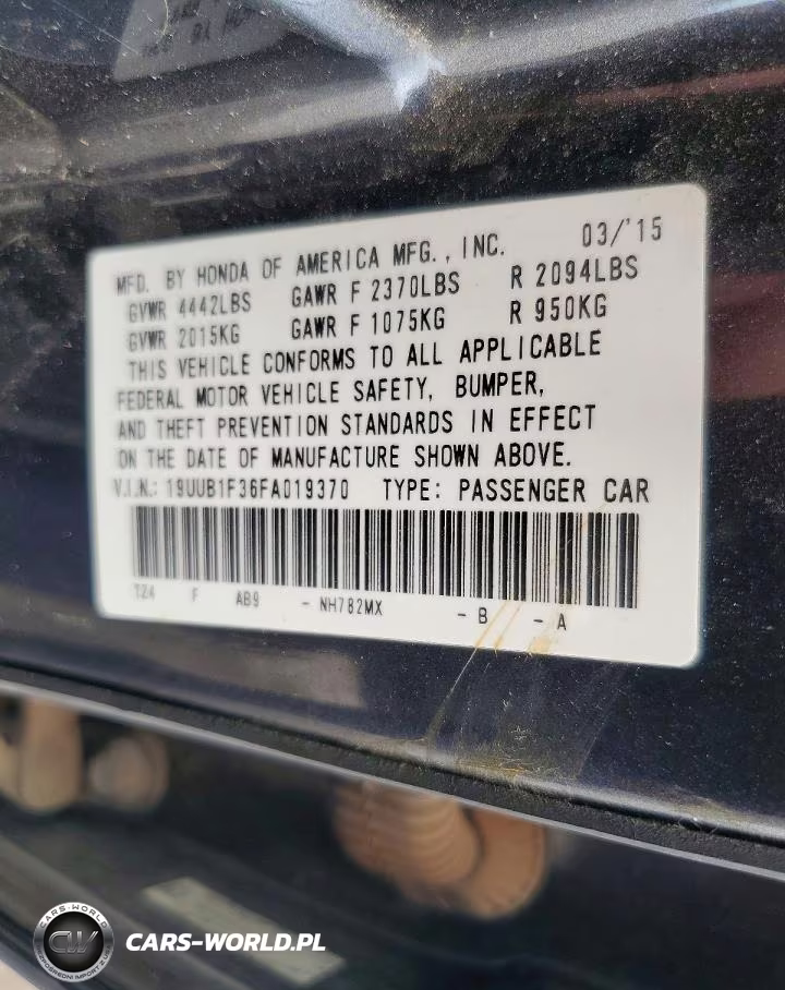 2015 Acura Tlx VIN:19UUB1F36FA019370 - 12