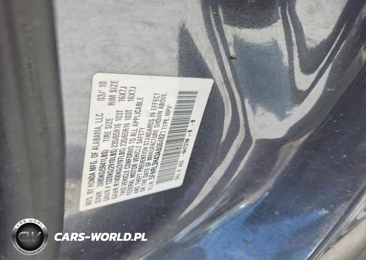 2010 Honda Odyssey Ex VIN:5FNRL3H43AB064821 - 13