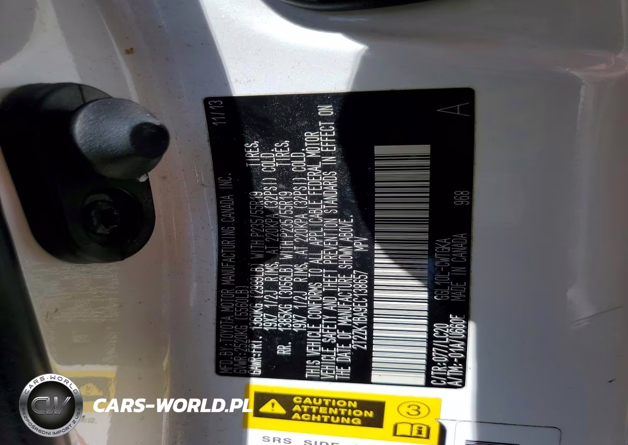 2014 Lexus Rx 350 VIN:2T2ZK1BA9EC138657 - 12