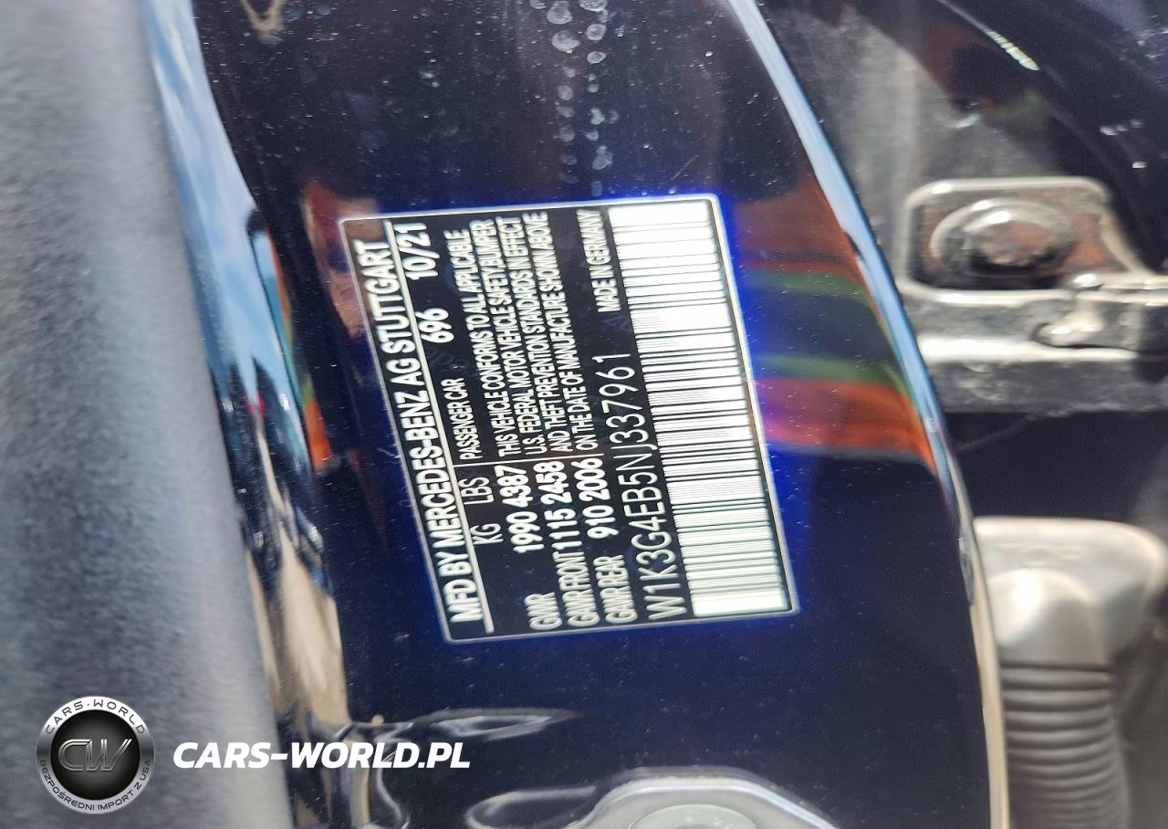 2022 Mercedes-Benz A 220 VIN:W1K3G4EB5NJ337961 - 13