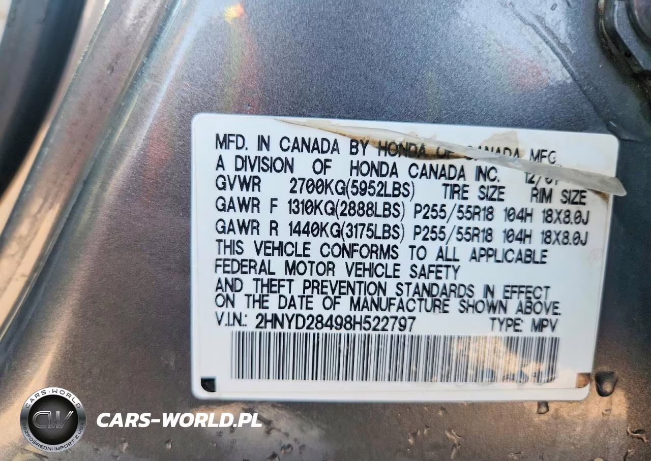 2008 Acura Mdx Technology VIN:2HNYD28498H522797 - 13