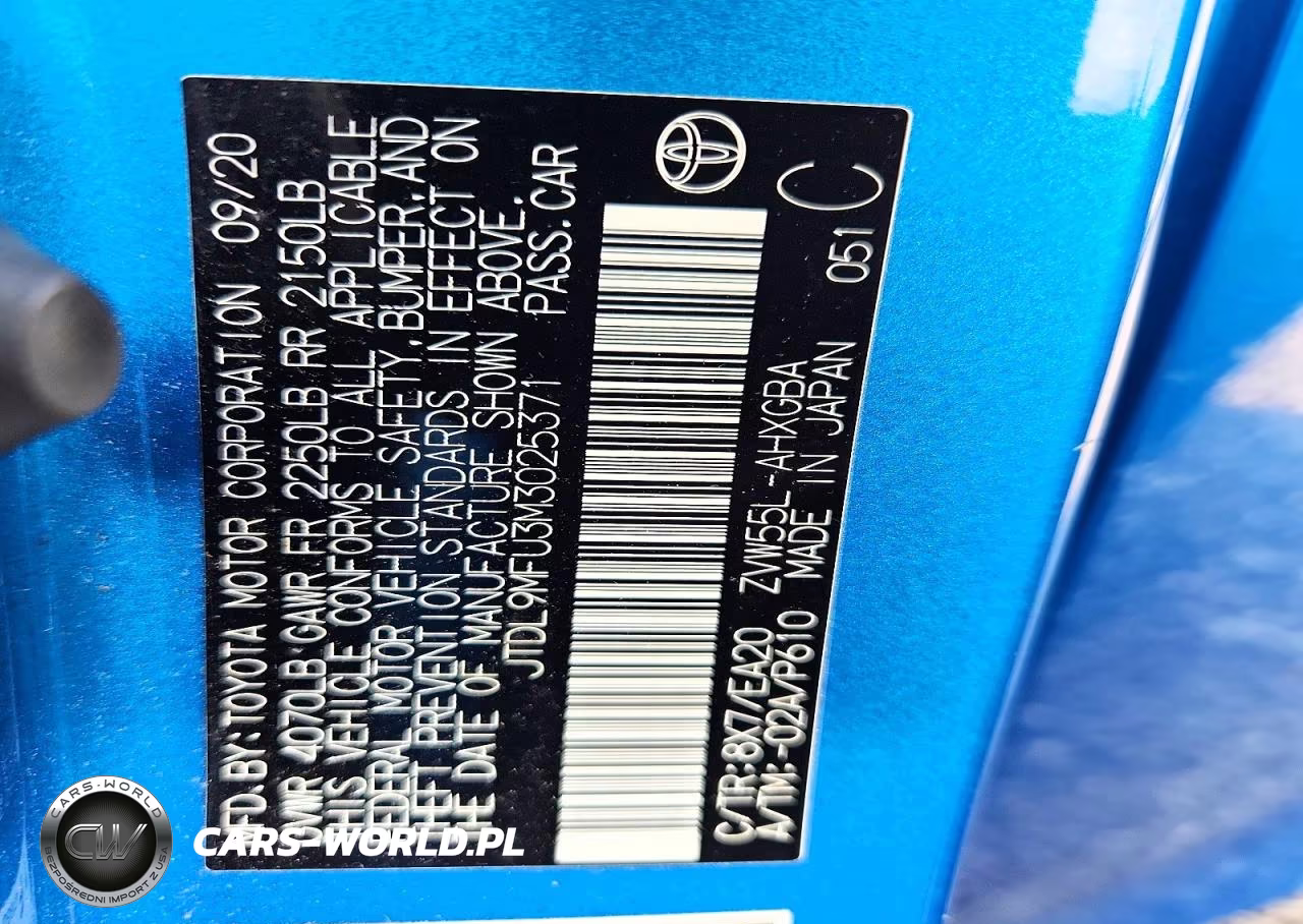 2021 Toyota Prius Xle Awd-E VIN:JTDL9MFU3M3025371 - 12