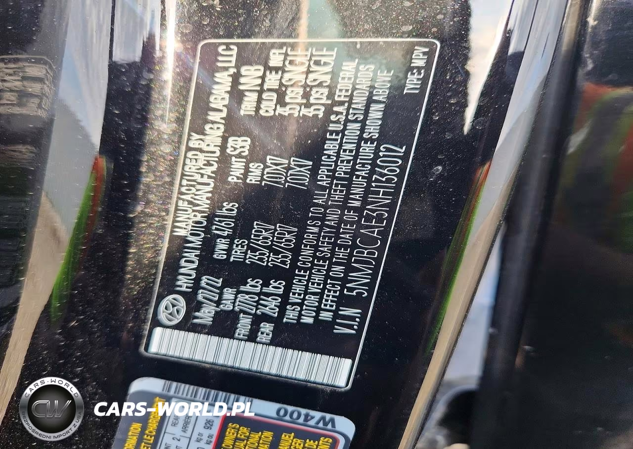 2022 Hyundai Tucson Sel VIN:5NMJBCAE3NH136012 - 13