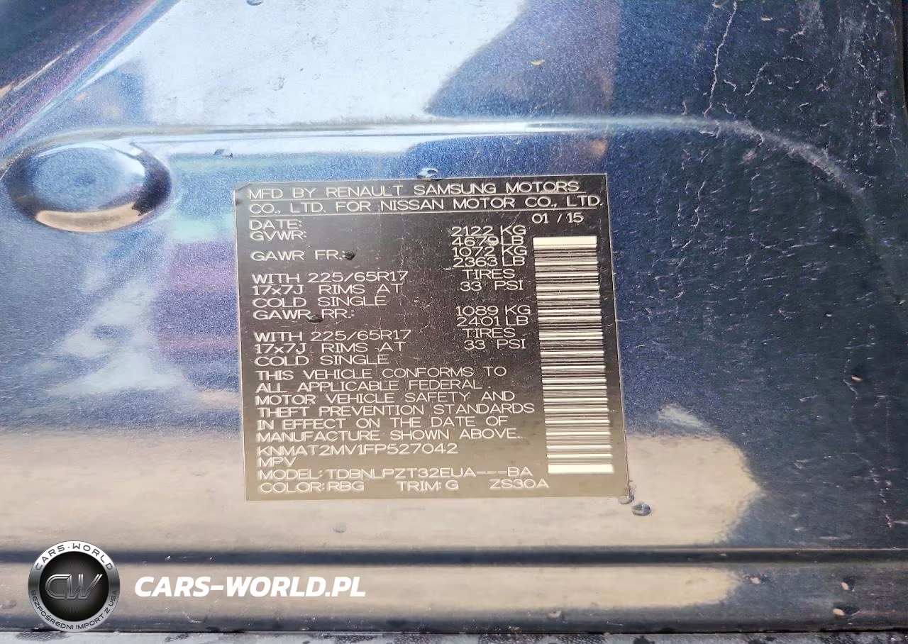2015 Nissan Rogue S VIN:KNMAT2MV1FP527042 - 13