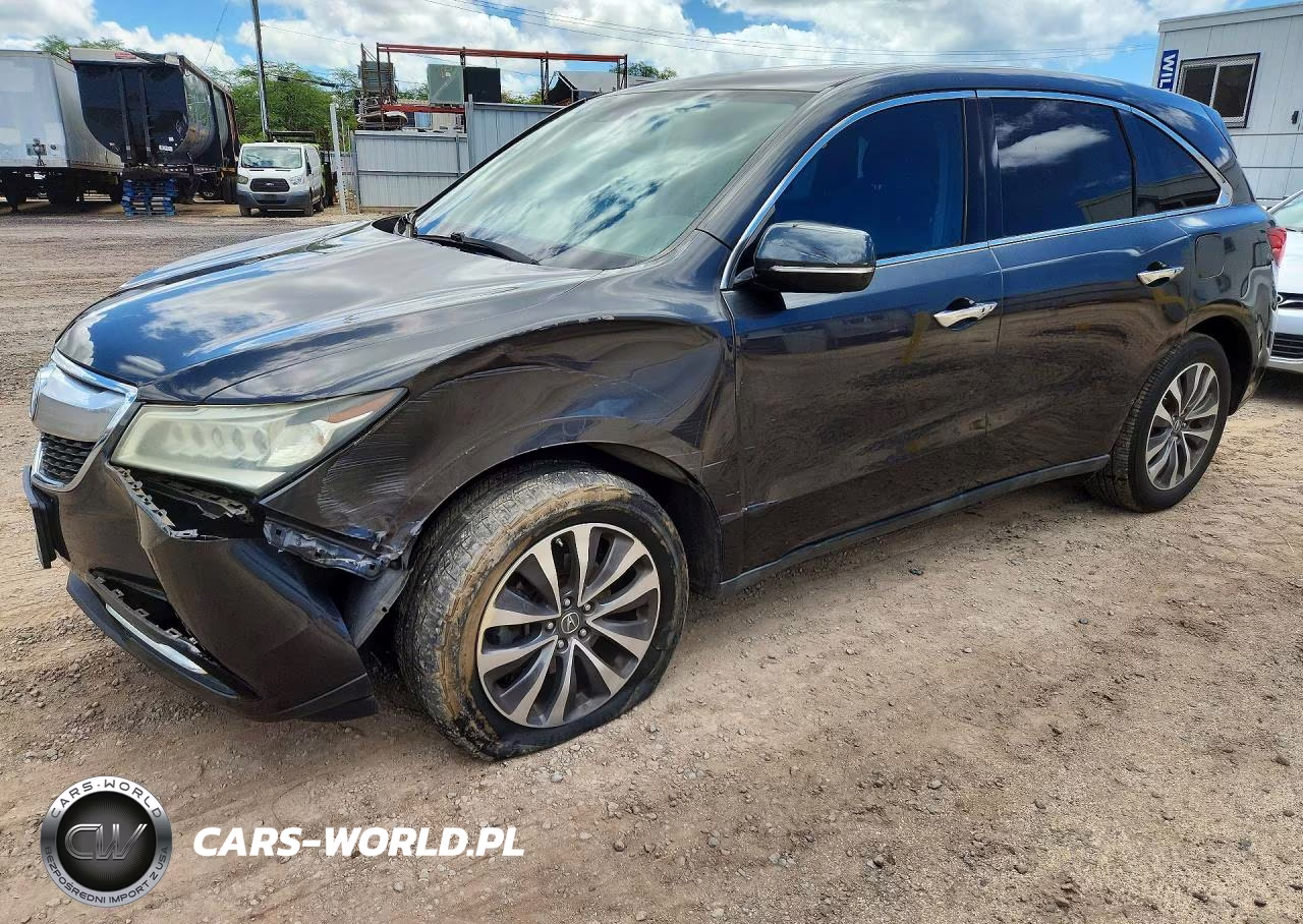 2015 Acura Mdx Technology VIN:5FRYD3H46FB012047 - 1