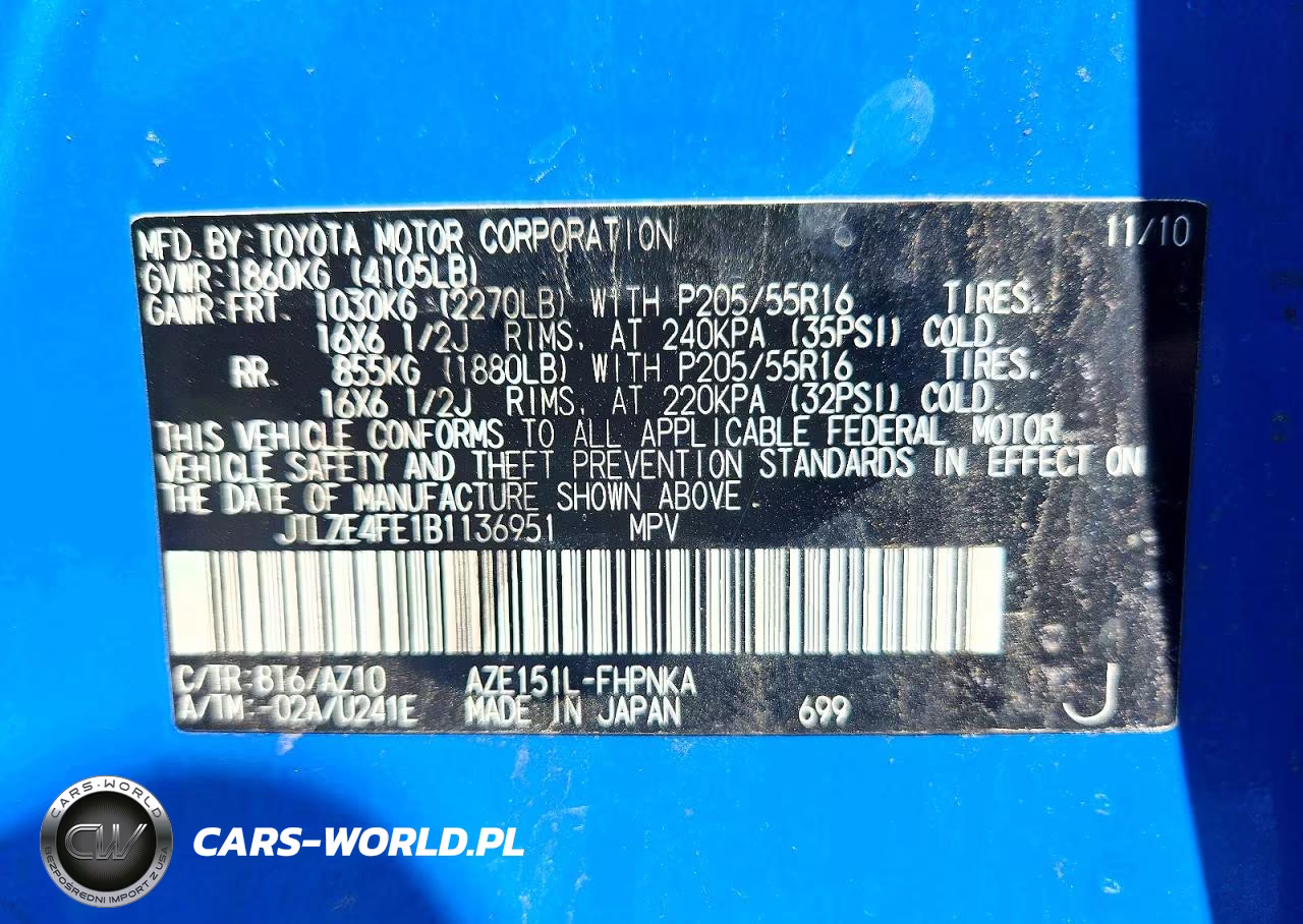 2011 Toyota Scion Xb VIN:JTLZE4FE1B1136951 - 12