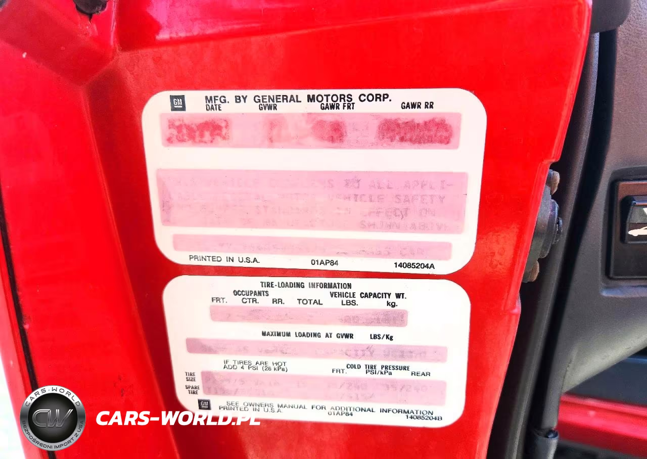 1986 Chevrolet Corvette VIN:1G1YY6784G5905325 - 13