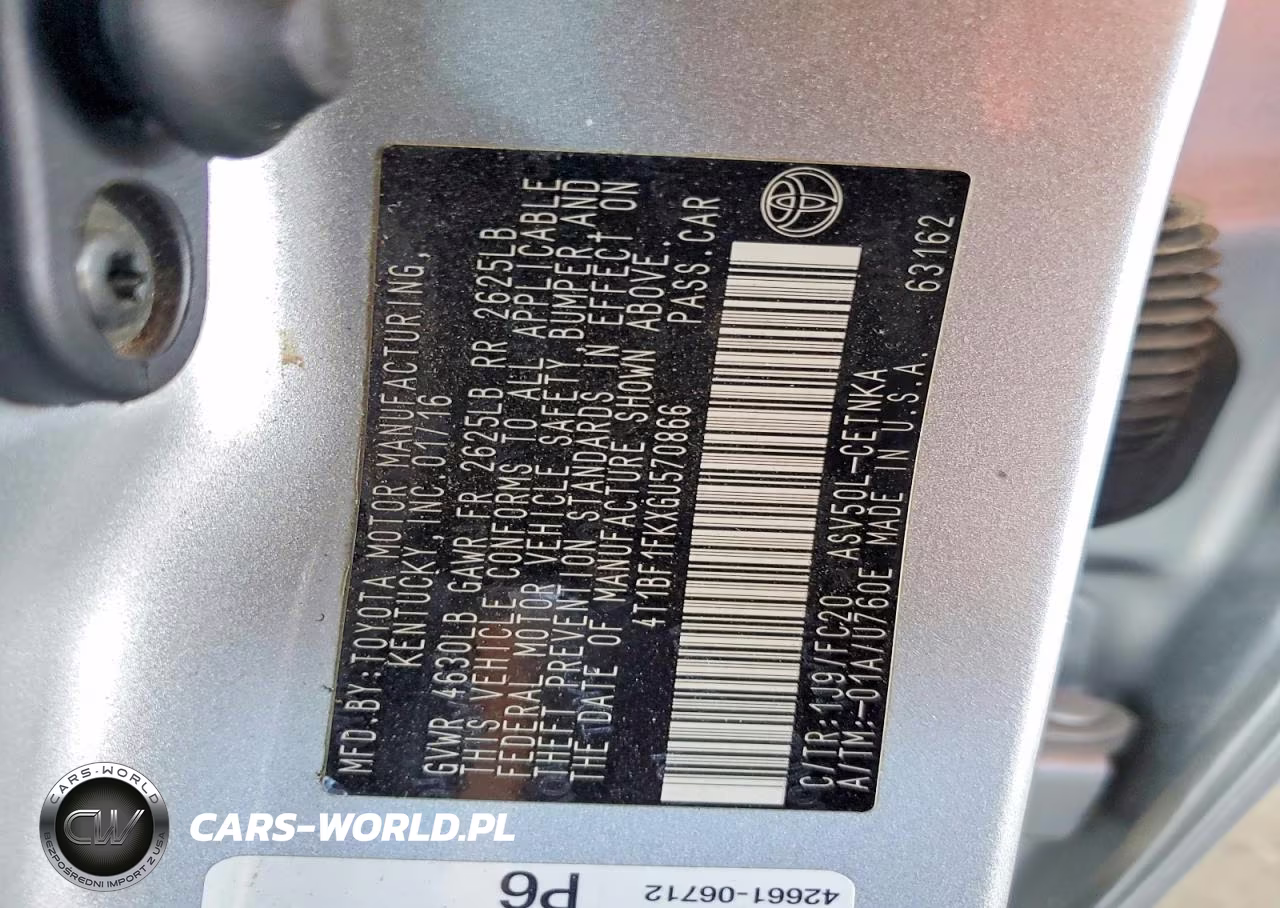 2016 Toyota Camry Le VIN:4T1BF1FKXGU570866 - 12