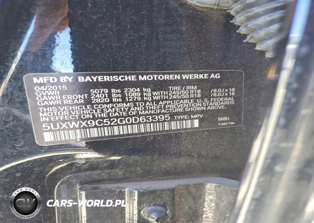 2016 BMW X3 xDrive28I VIN:5UXWX9C52G0D63395 - 13