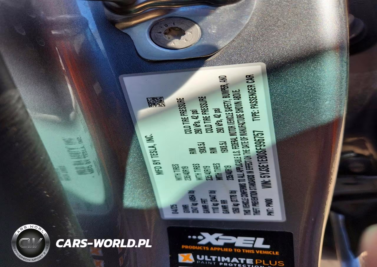 2025 Tesla Model 3 VIN:5YJ3E1EB0SF996757 - 14