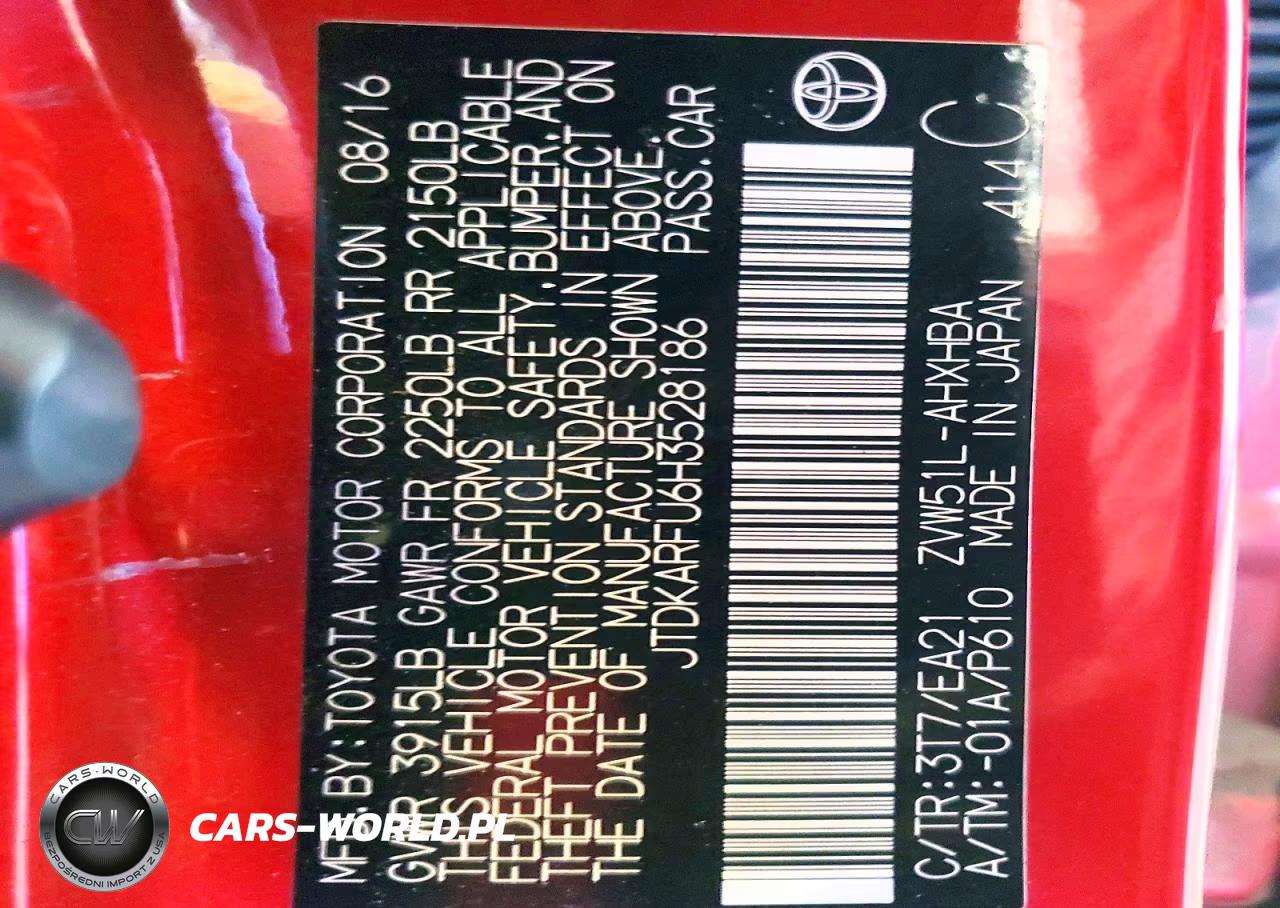 2017 Toyota Prius Three Touring VIN:JTDKARFU6H3528186 - 14