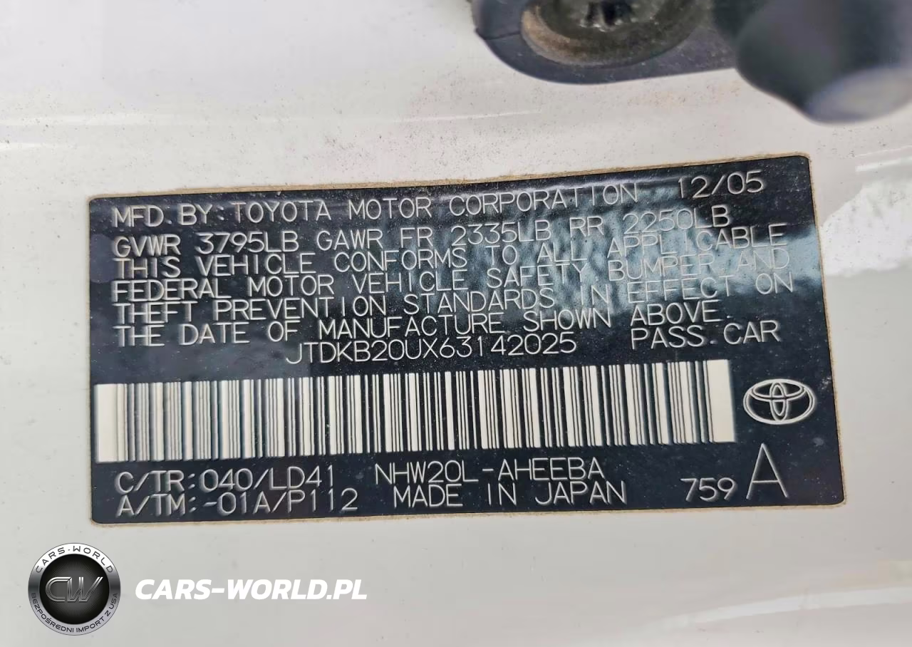 2006 Toyota Prius Base VIN:JTDKB20UX63142025 - 12